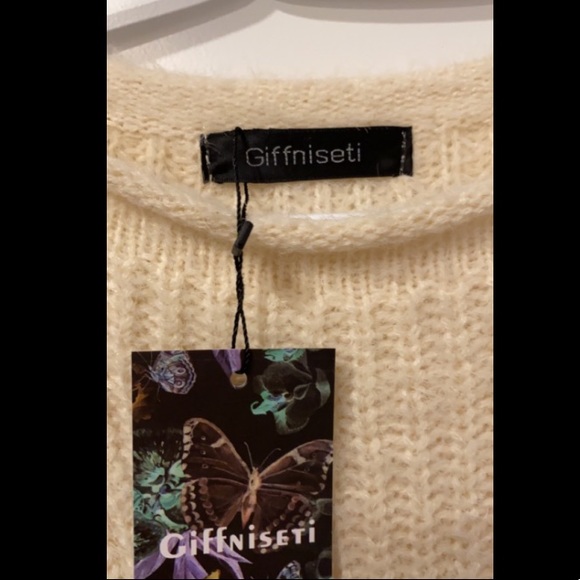 knit dress with fringe sleeves NWT - Picture 4 of 4